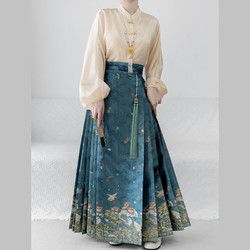 醉雨朵 原创明制仿妆花马面裙套装汉服女2023新款秋冬