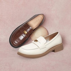 31日20点：BASTO 百思图 厚底乐福鞋 RB7WHX32DD3AA3