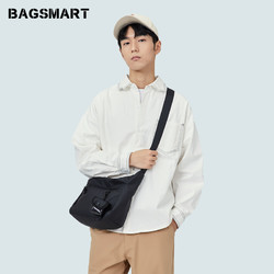 BAGSMART 斜挎包户外男士挎包小众背包女运动单肩包男生包包邮差包
