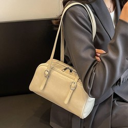 88VIP：CARTELO 卡帝乐鳄鱼 韩系腋下包包女2024春夏新款百搭通勤单肩包高级感波士顿枕头包