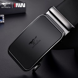 88VIP：SEPTWOLVES 七匹狼 皮带男款2023新款真皮百搭腰带自动扣商务青年休闲裤带简约