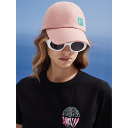 Donna Karan 唐纳&middot;卡兰 DKNY2024春夏女亮片刺绣字母棒球帽遮阳帽 浅粉红 M