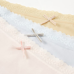 快鱼 女士休闲舒适棉质内裤 三条装 12R5023