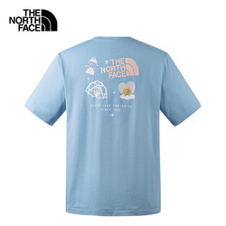 THE NORTH FACE 北面 爱心情侣宽松休闲短袖T恤
