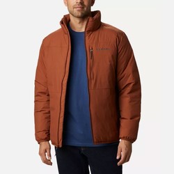 Columbia 哥伦比亚 男士Grand Wall 热反射 防水透气舒适保暖棉服夹克 户外保暖棉衣男 S 深琥珀色