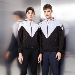 SCALER 思凯乐 户外夏季风衣男士大V拼色防水宽松休闲皮肤衣外套