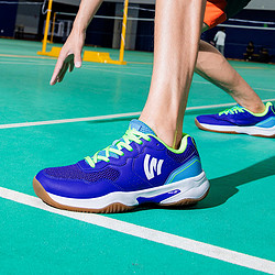 Walk Soul 抗扭科技防滑室内羽毛球鞋 43 白宝蓝色