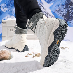 SUXI 苏系 雪地靴男冬季旅游滑雪东北棉鞋加绒加厚保暖抗寒防滑厚底登山鞋女 雪山白(情侣款抗寒零下40度) 35运动码