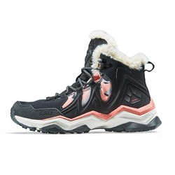 RAX 瑞行徒步 雪地靴 户外鞋履保暖棉鞋短筒鞋加绒雪地鞋徒步冬季登山鞋 炭黑/女 41