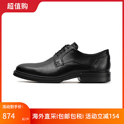 抖音超值购：ecco 爱步 圆头商务正装皮鞋男鞋&nbsp;英伦德比皮鞋&nbsp;Lisbon里斯622104