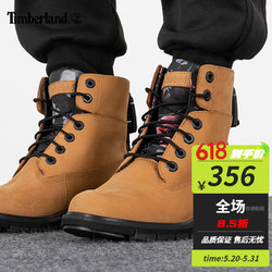 Timberland 添柏岚 大黄靴女鞋踢不烂工装靴户外休闲时尚翻靴高帮马丁靴A2KBW A2KBW231 37
