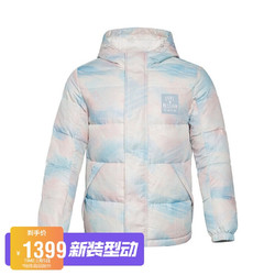 LI-NING 李宁 情侣装羽绒服2022韦德圣诞短羽绒服AYMR511 米白色-1 S