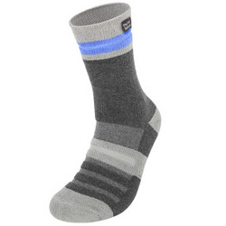 ALPINT MOUNTAIN 户外男女袜子跑步徒步骑行袜速干袜登山袜coolmax 630-935 深灰 L