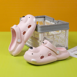 闪电客 网红踩屎感凉拖鞋男夏季可爱卡通包头拖防滑休闲洞洞鞋男