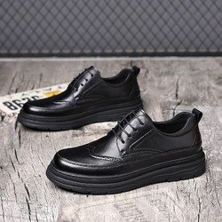 88VIP：Jeep 吉普 2024年春秋时尚男士休闲鞋男士商务百搭耐磨皮鞋男鞋