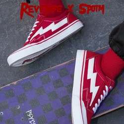REVENGE X STORM FLAME OS复仇风暴闪电红帆布鞋时尚百搭板鞋男鞋