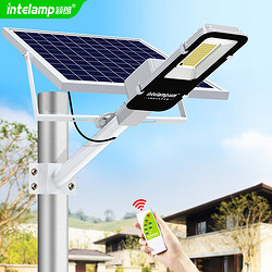 intelamp 颖朗 太阳能灯庭院路灯新农村公路照明灯led超亮大功率市政工程路灯杆 标亮款丨亮度1500LM丨照100平