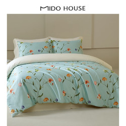 MIDO HOUSE 铭都家居 31日晚八:MIDO HOUSE铭都60S长绒棉4件套-疏陌花开 1.5米 床单款