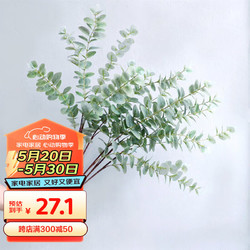 SUGER LOVE 爱已装糖 假花仿真花绿植插花塑料花电视柜摆件客厅装饰花束 尤加利叶3支