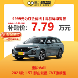 BAOJUN 新宝骏 宝骏Valli 2021款 1.5T 那曲繁星 CVT旗舰型 车小蜂汽车新车订金