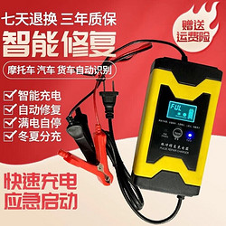 TNBROTHERS 天南兄弟 汽车摩托车家用电瓶充电器智能12V伏通用全自动修复激活充电机 12V汽车货车摩托车脉冲修复款