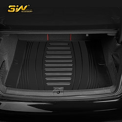 3W 适用奥迪A6L专用汽车后备箱垫TPE防水高边尾箱垫专车/19-24款