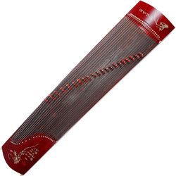 lovebird 相思鸟 相思鳥 XS1020 古筝 手工刻花白骨粉 红花梨色