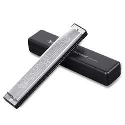 SWAN 天鹅 24口复音口琴 C调 银色