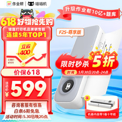 PAPERANG 喵喵机 A4高清错题学习打印机错题整理神器无墨远程打印小型便携桌面热敏打印机家用 F2S尊享版