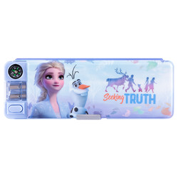 Disney 迪士尼 冰雪奇缘联名系列 DM29229F2 多功能笔盒 冰雪蓝