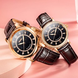 BEGEEL 宾爵 情侣手表一对手表男全自动机械防水女士手表情侣