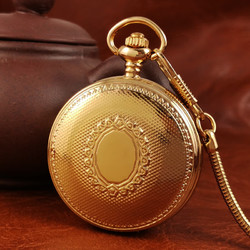 纯灿 上海全自动机械怀表全自动复古男款陀飞轮老上海定制可放照片翻盖 红色