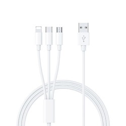 ZJVJ 数码 120W充电线一拖三数据线三合一6A超级快充适用苹果华为荣耀typec小米vivo手机三头iPhone15p多功能充电宝车载