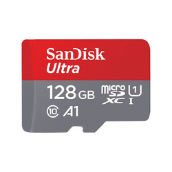 PLUS会员：SanDisk 闪迪 Ultra 至尊高速系列 SDSQUNC Micro-SD存储卡 128GB（UHS-I、U1、A1）