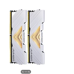 JUHOR 玖合 16GB(8Gx2)套装 DDR4 3200 台式机内存条 忆界系列白