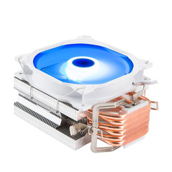 GOLDEN FIELD 金河田 CPU散热器机箱风扇积木II风扇艾尔登 冰魔6铜管白色4热管