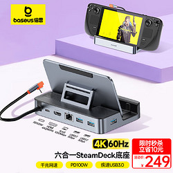 BASEUS 倍思 SteamDeck扩展坞Type-C拓展坞USB-C转千兆网口HDMI转接头4k60Hz