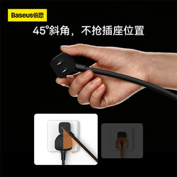 88VIP：BASEUS 倍思 电源延长线二插电动车接线板风扇空调监控电视机加长插头插座