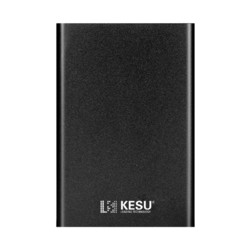 KESU 科硕 K201 2.5英寸Micro-B便携移动机械硬盘 500GB USB3.0 太空灰+硬盘防震包