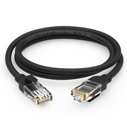 CHOSEAL 秋叶原 QS5062ET5 六类CAT6 千兆网线 5m 黑色