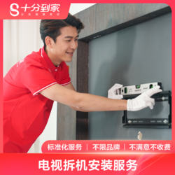 shifendaojia 十分到家 电视机安装拆机上门到 L&le;32 挂装(含挂架)