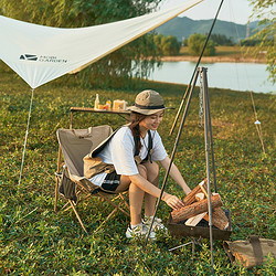 MOBI GARDEN 牧高笛 户外露营折叠椅便携月亮椅