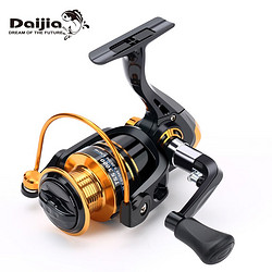 Daijia 戴家 纺车轮渔轮鱼线轮远投轮斜切口路亚轮海竿海钓矶钓轮金属线杯鱼轮 TSS金 6000型