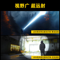 WARSUN 沃尔森 尔森手电筒强光可充电小型便携超亮远射户外照明家用多功能激光