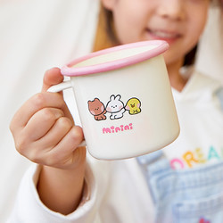 MOBI GARDEN 牧高笛 Line Friends联名户外露营水杯搪瓷儿童杯子趣味可爱minini
