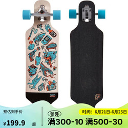 DECATHLON 迪卡侬 滑板长板成人男生女生初学者儿童专业板四轮滑板车OXELOSK天蓝色-2358620