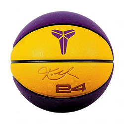 VARTSING 科比篮球纪念款室内外水泥地少年儿童中小学生比赛球 黄紫科比 五号篮球(青少年用)