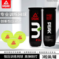 PEAK 匹克 网球耐打高弹专业训练3只罐装