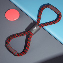 361&deg; 套袋八字拉力器瑜伽家用健身男女开肩颈拉伸练器材美背 红黑色 45*15cm