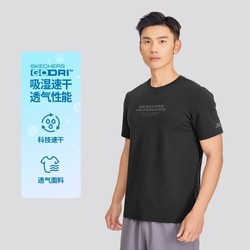 SKECHERS 斯凯奇 吸湿速干】24年短袖T恤衫男式T恤透气运动T恤男夏季